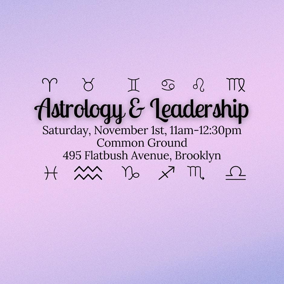 Astrology and Leadership workshop