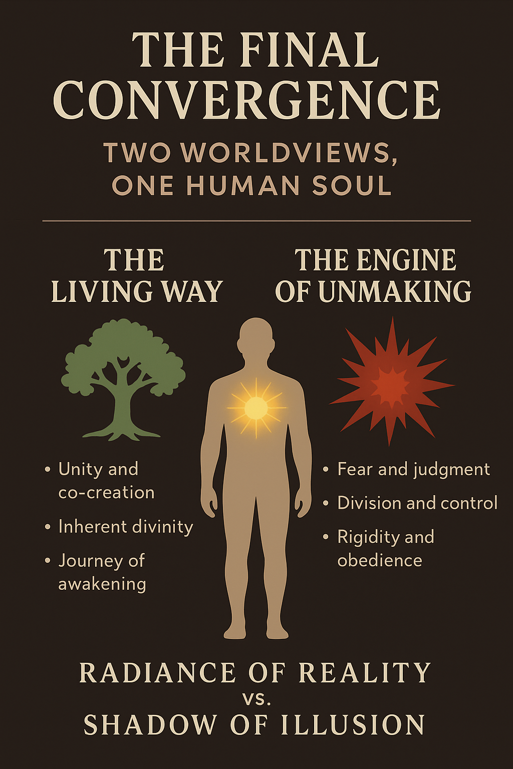 The Final Convergence: Two Worldviews, One Human Soul at Sacred AtoZ! The Final Convergence: Two Worldviews, One Human Soul